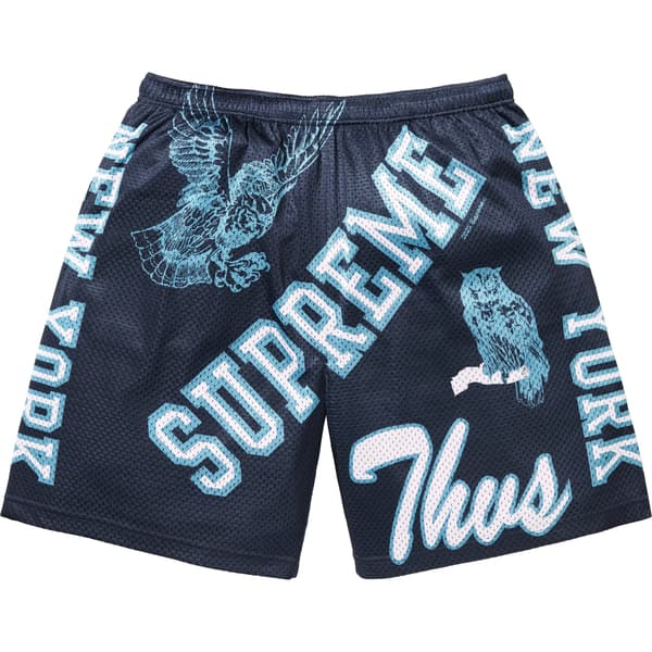 Supreme Varsity Mesh Short - Navy (front)