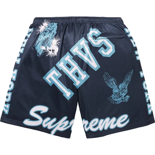Supreme Varsity Mesh Short - Navy (front)