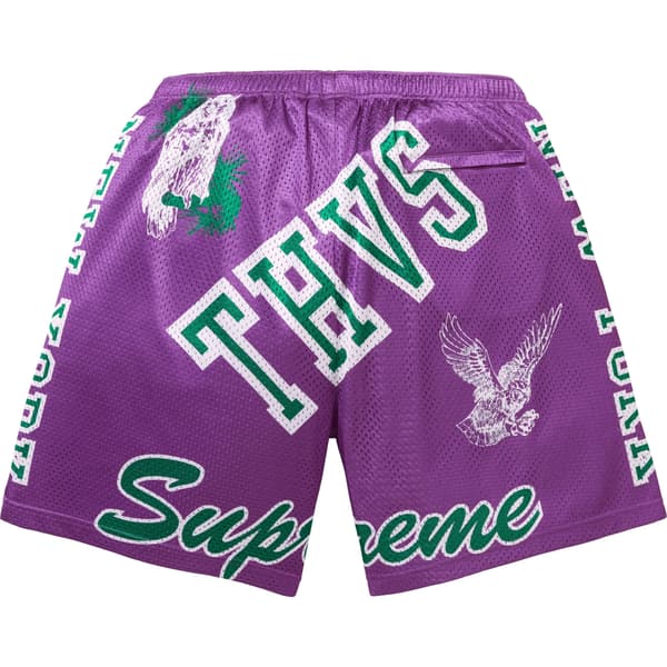 Supreme Varsity Mesh Short - Purple (front)