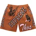 Supreme Varsity Mesh Short - Rust (front)