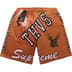 Supreme Varsity Mesh Short - Rust (front)