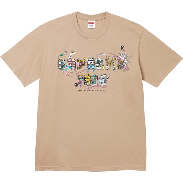 Supreme Varsity Tee - Khaki (front)