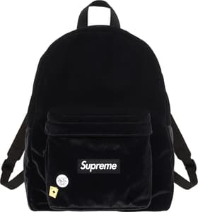 Supreme Velvet Backpack Black