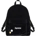 Supreme Velvet Backpack - Black (front)