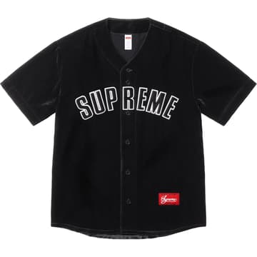 Supreme Velvet Baseball Jersey