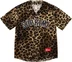 Supreme Velvet Baseball Jersey - Leopard (front)
