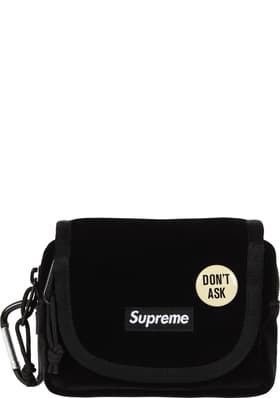 Supreme Velvet Mini Pouch Black