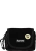 Supreme Velvet Mini Pouch - Black (front)