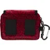 Supreme Velvet Mini Pouch - Red Leopard (front)