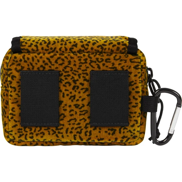 Supreme Velvet Mini Pouch - Tan Leopard (front)