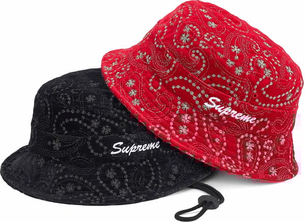 Supreme Velvet Paisley Boonie - Product Image