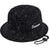 Supreme Velvet Paisley Boonie - Black (front)