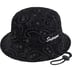 Supreme Velvet Paisley Boonie - Black (front)