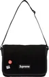 Supreme Velvet Small Messenger Bag - Black (front)