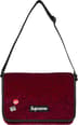 Supreme Velvet Small Messenger Bag - Red Leopard (front)