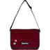 Supreme Velvet Small Messenger Bag - Red Leopard (front)