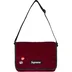 Supreme Velvet Small Messenger Bag - Red Leopard (front)