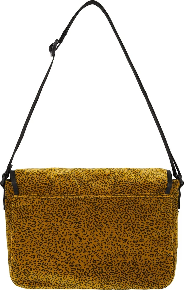 Supreme Velvet Small Messenger Bag - Tan Leopard (front)