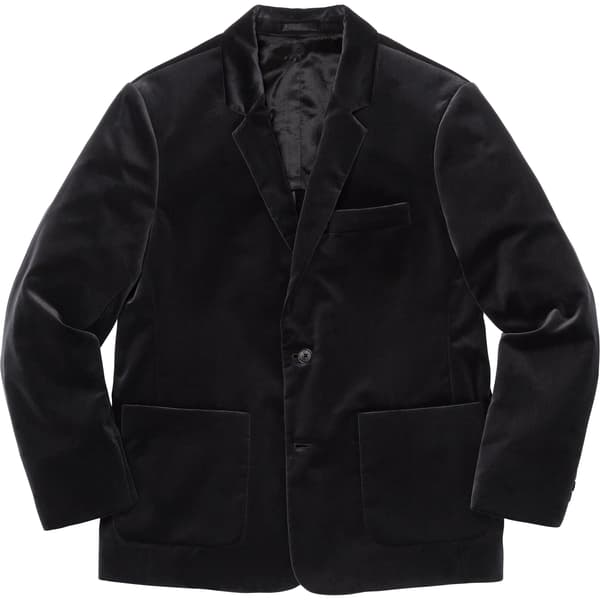 Supreme Velvet Suit - Black (front)