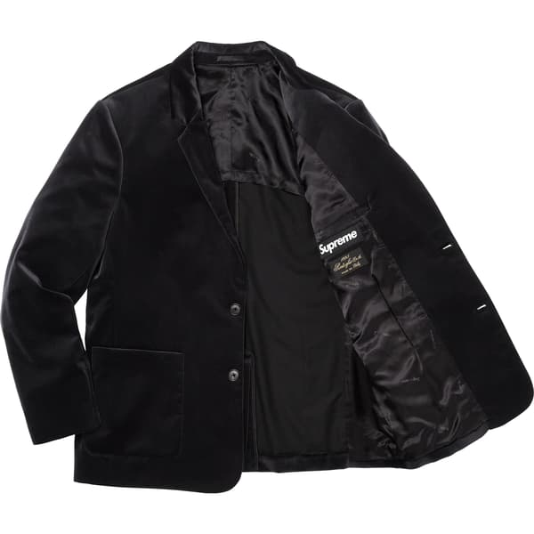 Supreme Velvet Suit - Black (front)
