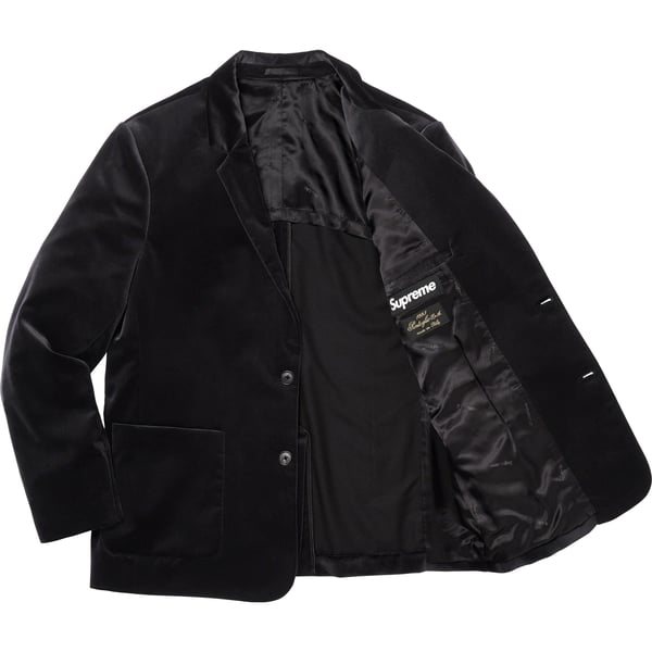 Supreme Velvet Suit - Black (front)