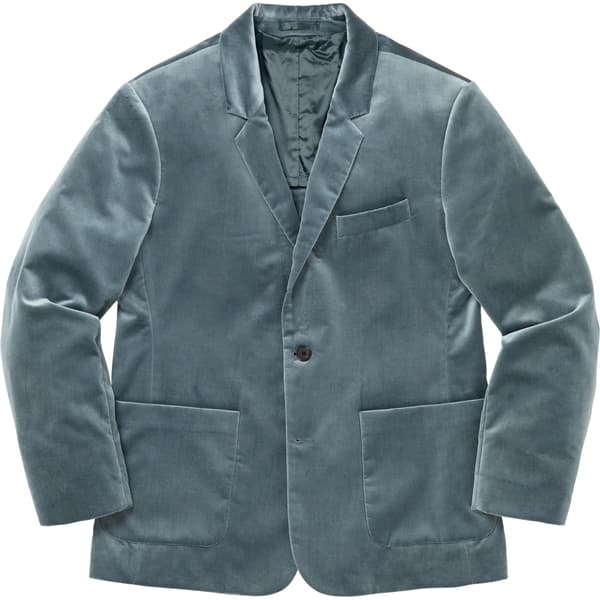 Supreme Velvet Suit - Slate (front)