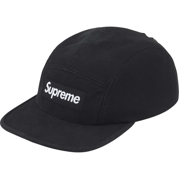 Supreme Ventile Camp Cap - Black (front)