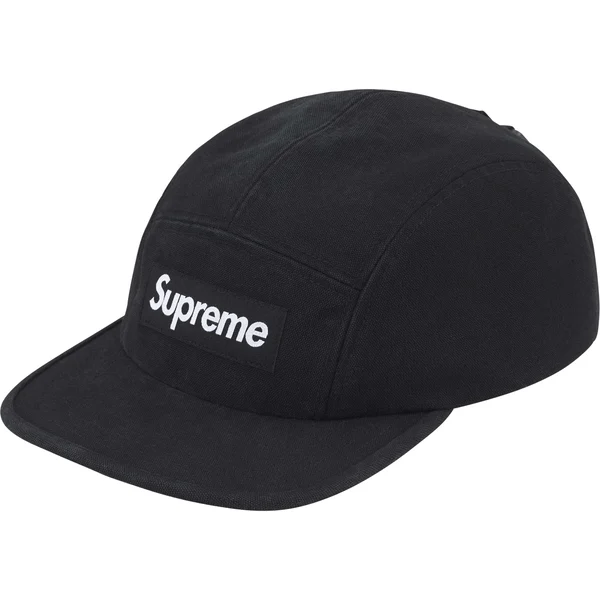 Supreme Ventile Camp Cap - Black (front)