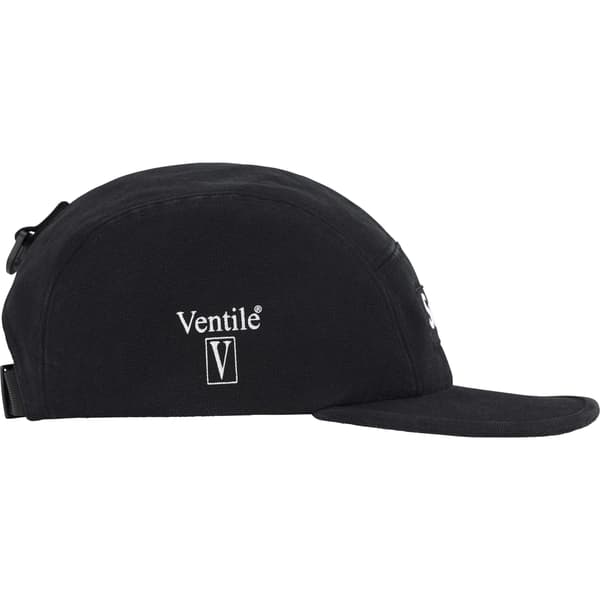 Supreme Ventile Camp Cap - Black (front)