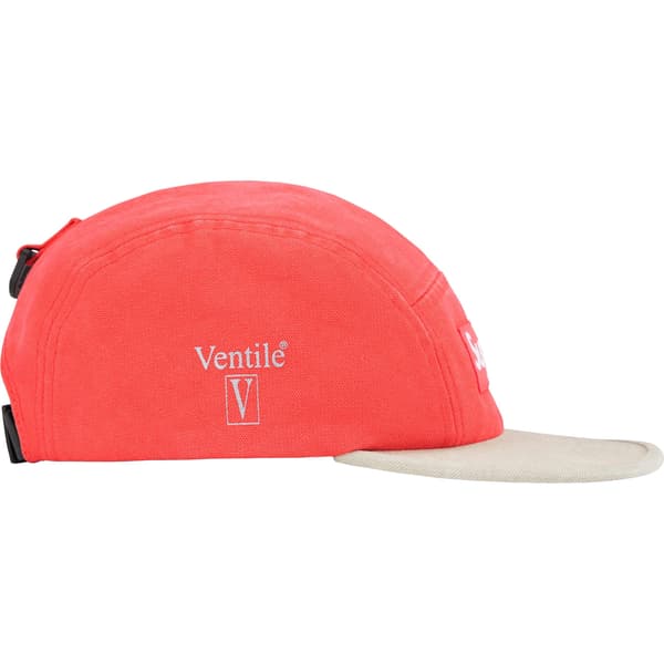 Supreme Ventile Camp Cap - Coral (front)