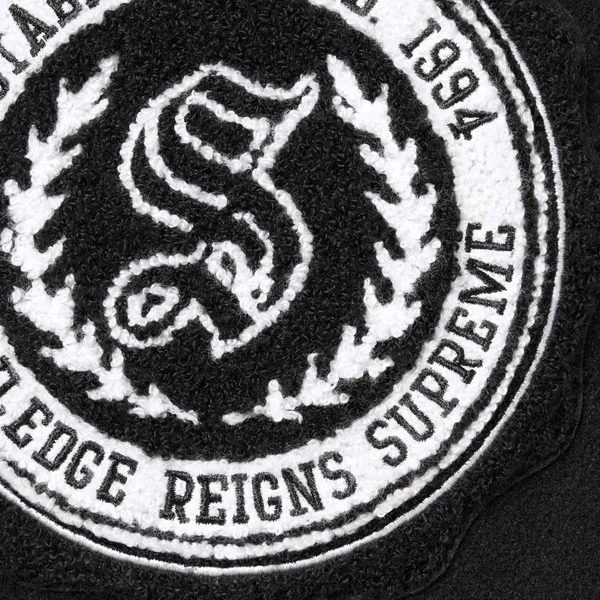 Supreme Veritas Varsity Jacket - Black (front)