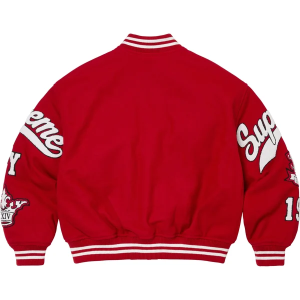 Supreme Veritas Varsity Jacket - Red (front)