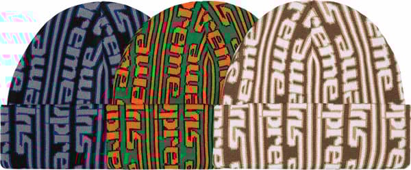 Supreme Vertical Logo Beanie - Product Image