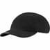 Supreme Visor Logo Camp Cap - Black (front)