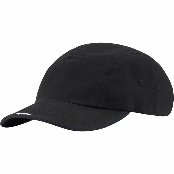 Supreme Visor Logo Camp Cap - Black (front)