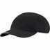Supreme Visor Logo Camp Cap - Black (front)