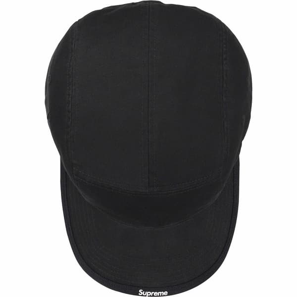 Supreme Visor Logo Camp Cap - Black (front)