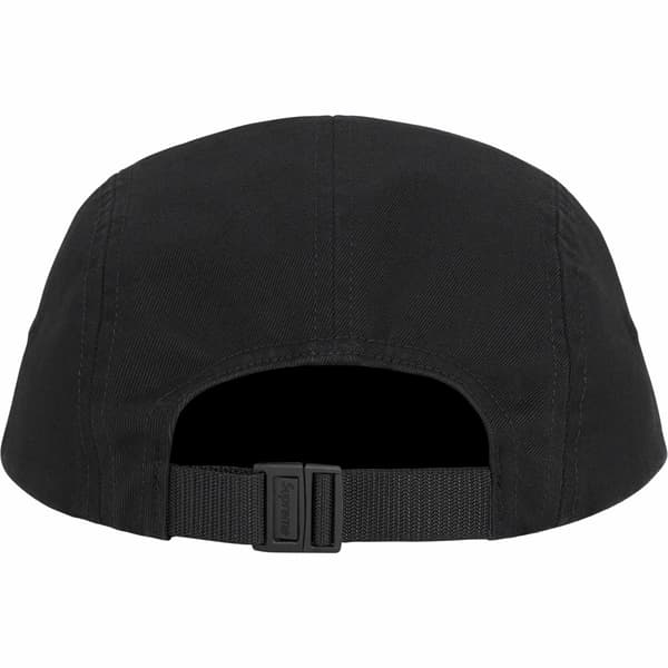 Supreme Visor Logo Camp Cap - Black (front)