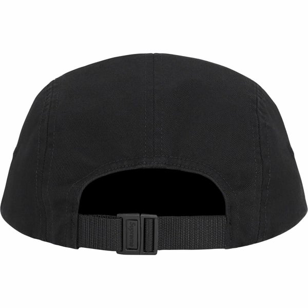 Supreme Visor Logo Camp Cap - Black (front)