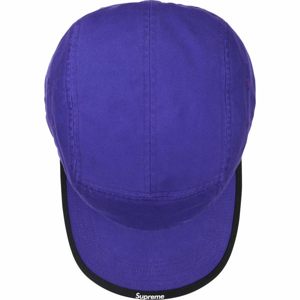 Supreme Visor Logo Camp Cap - Blue (front)