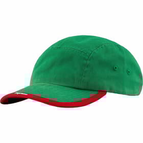 Supreme Visor Logo Camp Cap Green