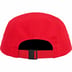Supreme Visor Logo Camp Cap - Red (front)