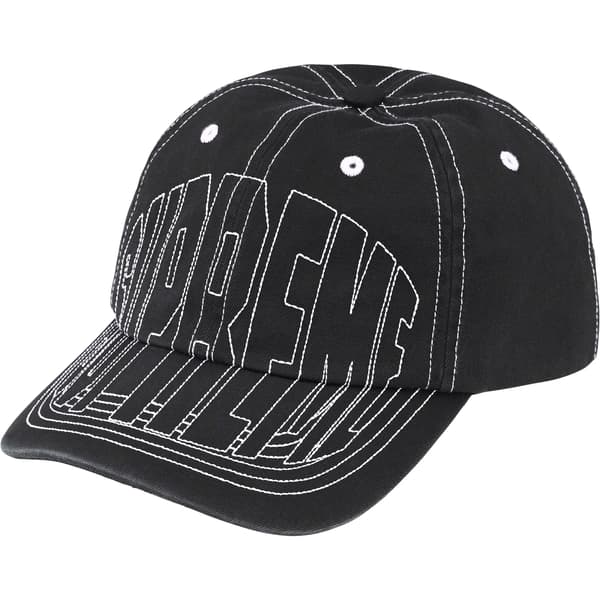 Supreme Visor Stitch 6-Panel - Black (front)