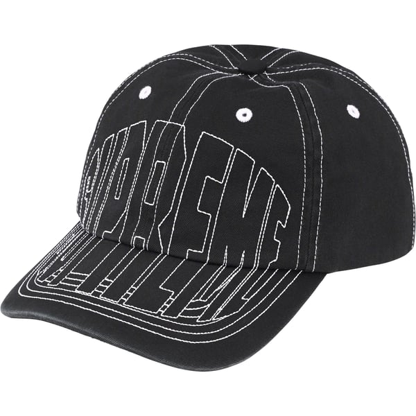 Supreme Visor Stitch 6-Panel - Black (front)