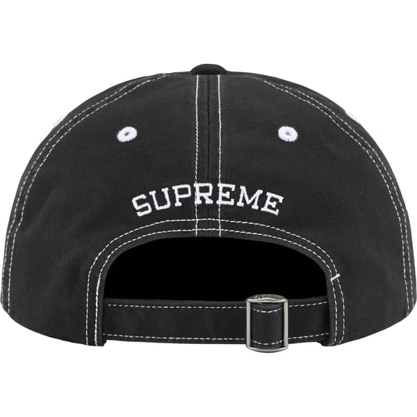 Supreme Visor Stitch 6-Panel - Black (front)