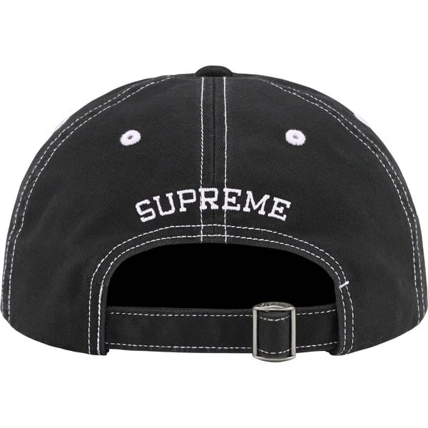 Supreme Visor Stitch 6-Panel - Black (front)