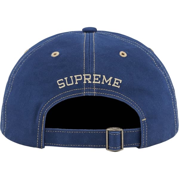 Supreme Visor Stitch 6-Panel - Light Navy (front)