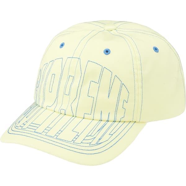 Supreme Visor Stitch 6-Panel - Light Yellow (front)