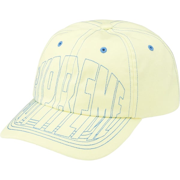Supreme Visor Stitch 6-Panel - Light Yellow (front)