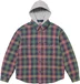 Supreme Waffle Plaid Hooded Shirt - Multicolor (front)
